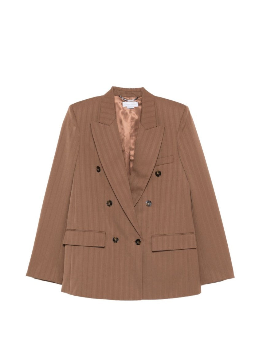 Stella Mccartney Double-Breasted Jacket With Structured Silhouette