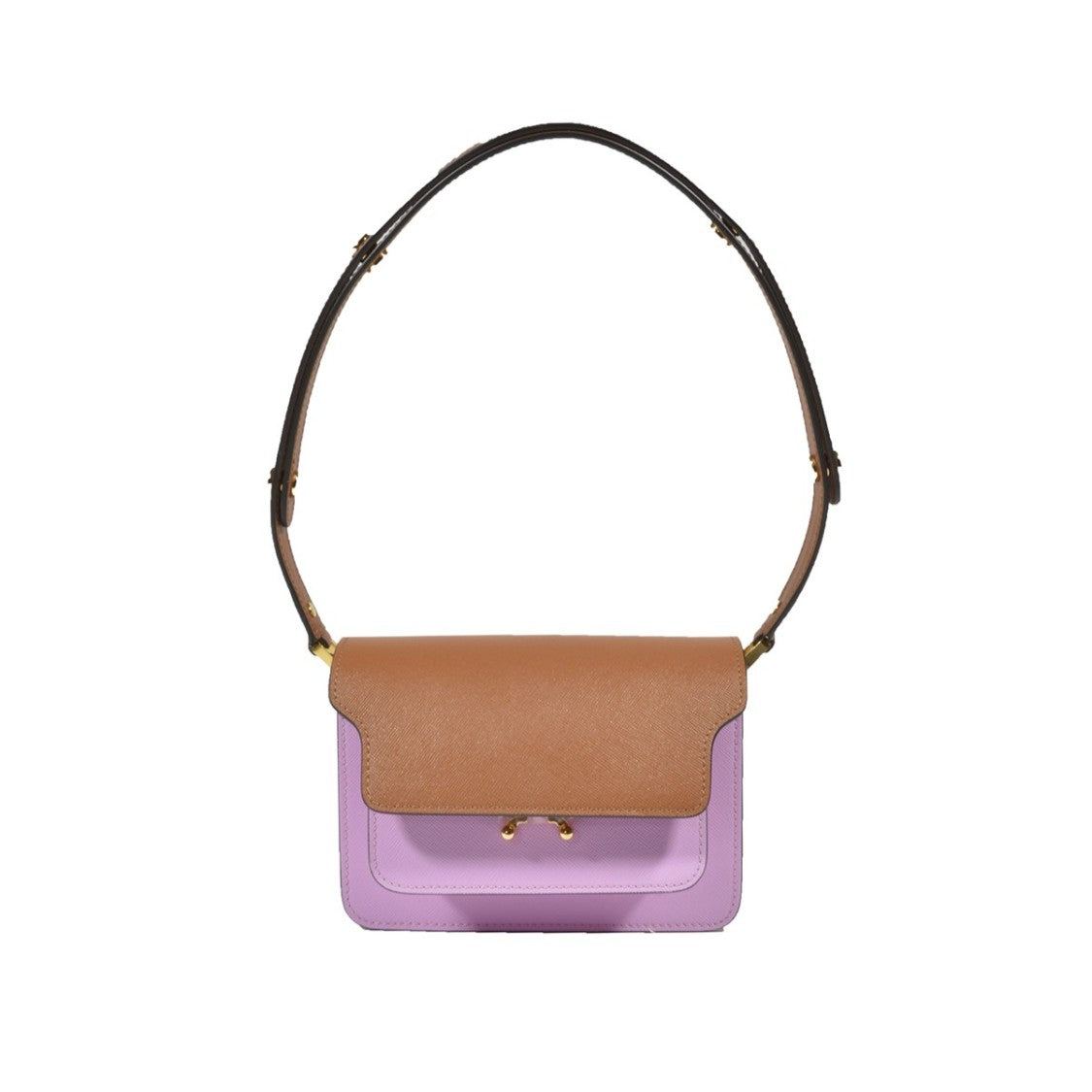 Marni Trunk Shoulder Bag In Multicolor Leather