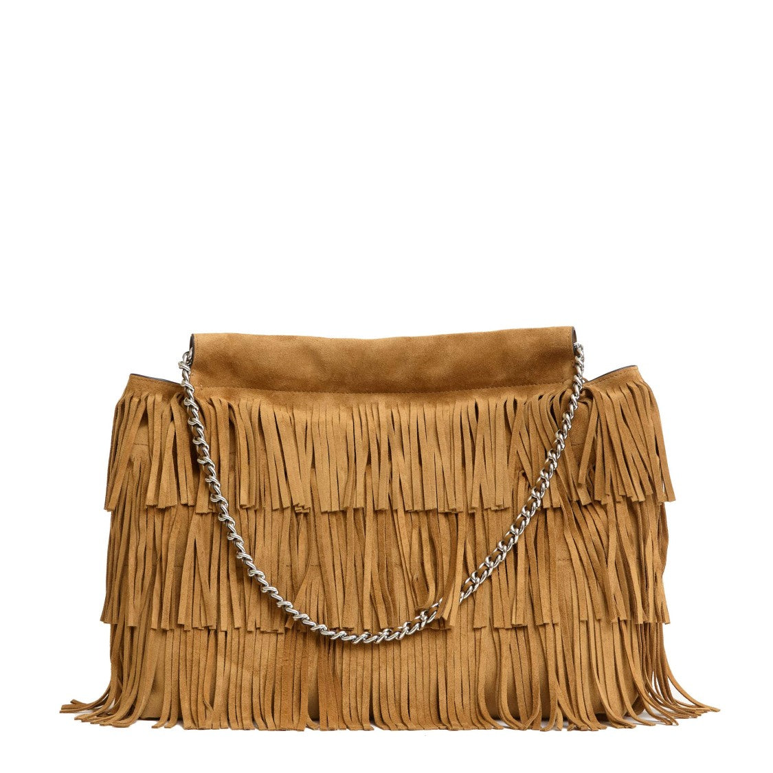 Tory Burch Fringe-Detail Suede Hobo Handbag