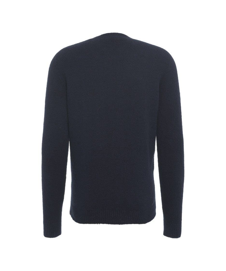 Roberto Collina Sophisticated Wool Blend Sweater With Classic Round Neck