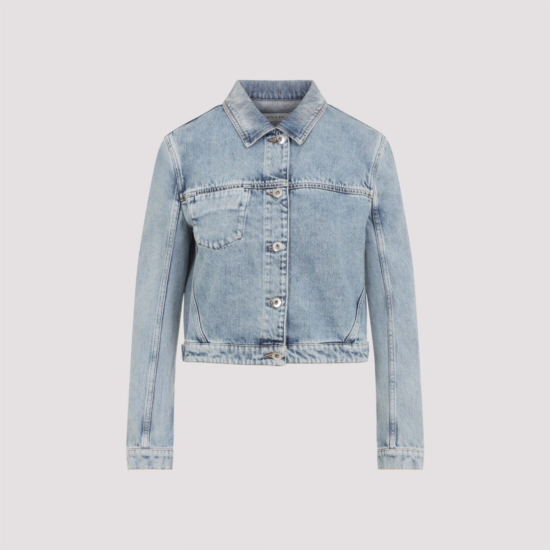 Lanvin Fitted Light Blue Denim Jacket