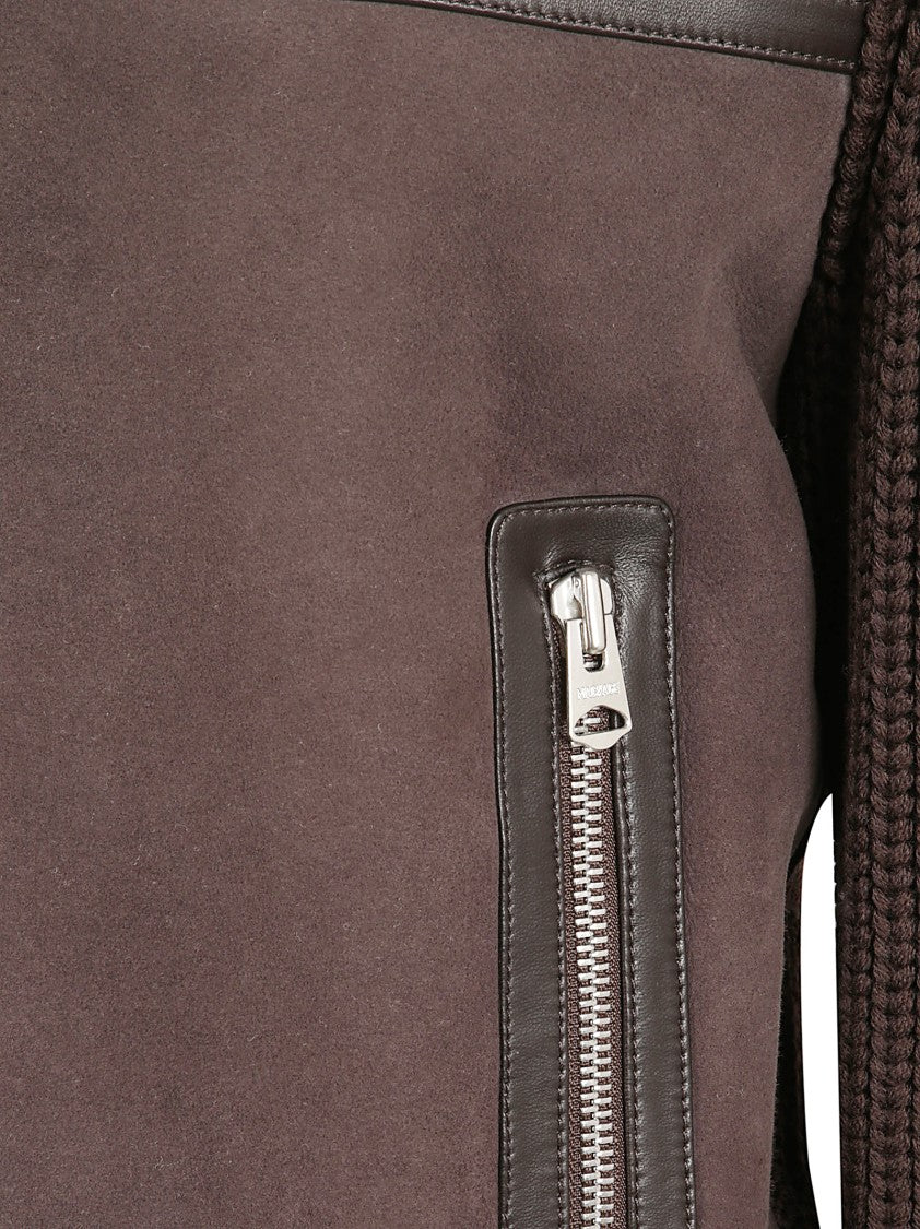 Mackage Shearling Panel Jonathan Jacket With Leather Accents