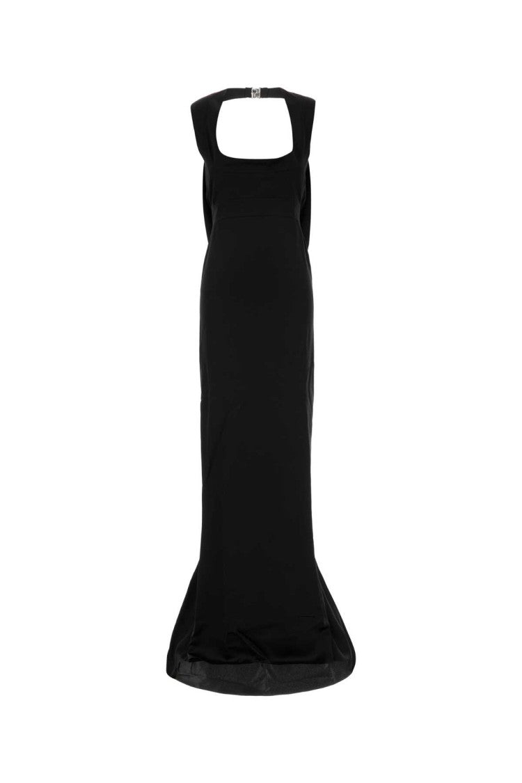 Dsquared2 Black Satin Long Dress