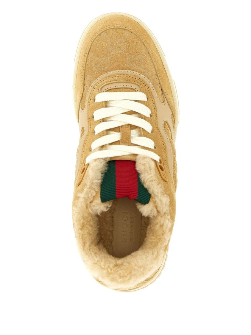 Gucci Re-Web Sneaker With Merino Wool Lining