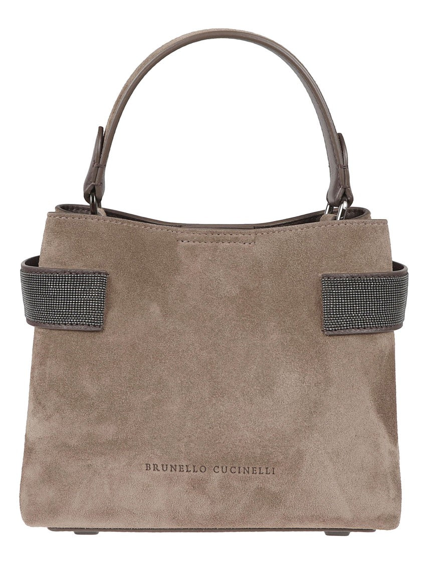 Brunello Cucinelli Mini Tote Bag With Metallic Embellishments