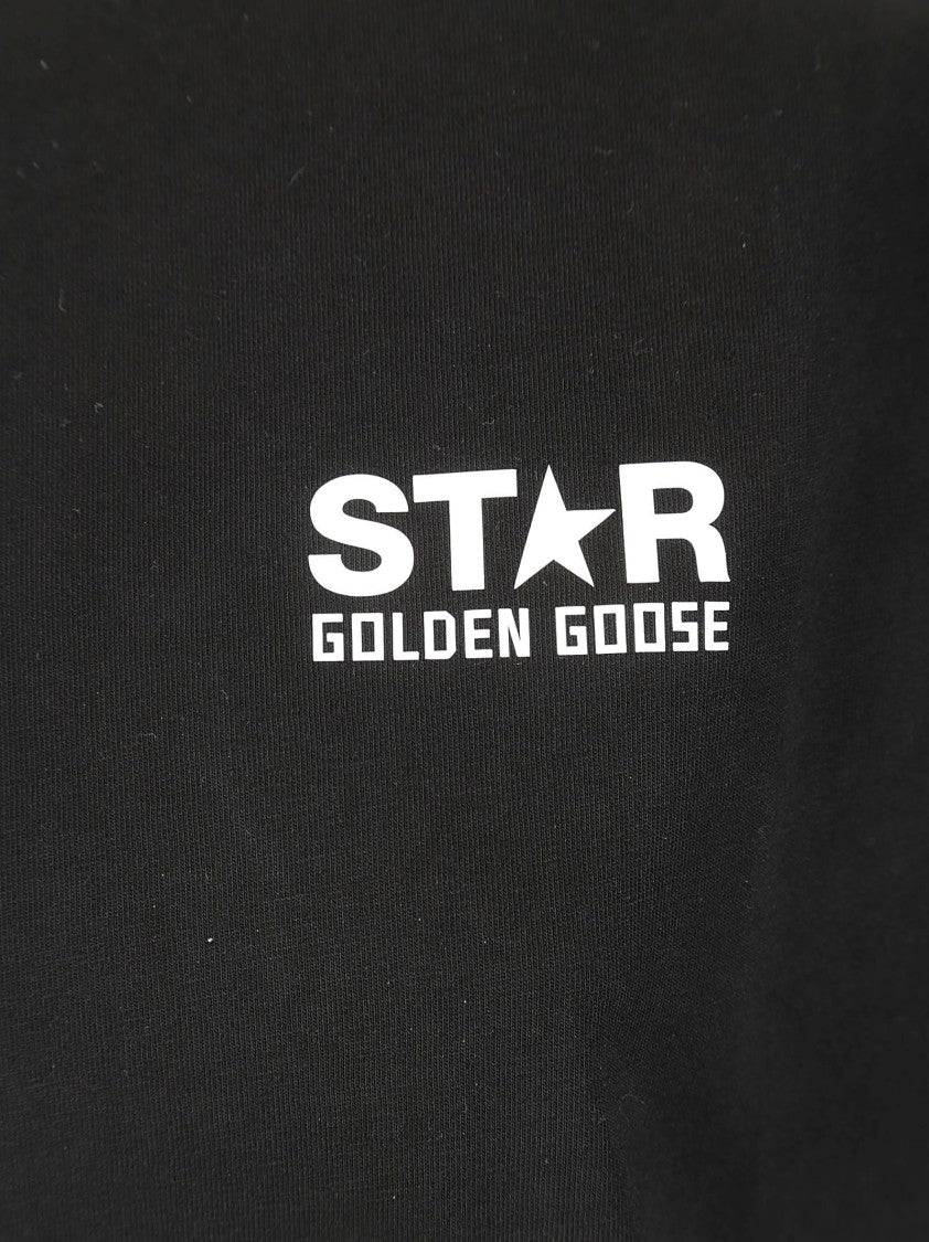 Golden Goose Classic Black T-Shirt With Iconic Branding