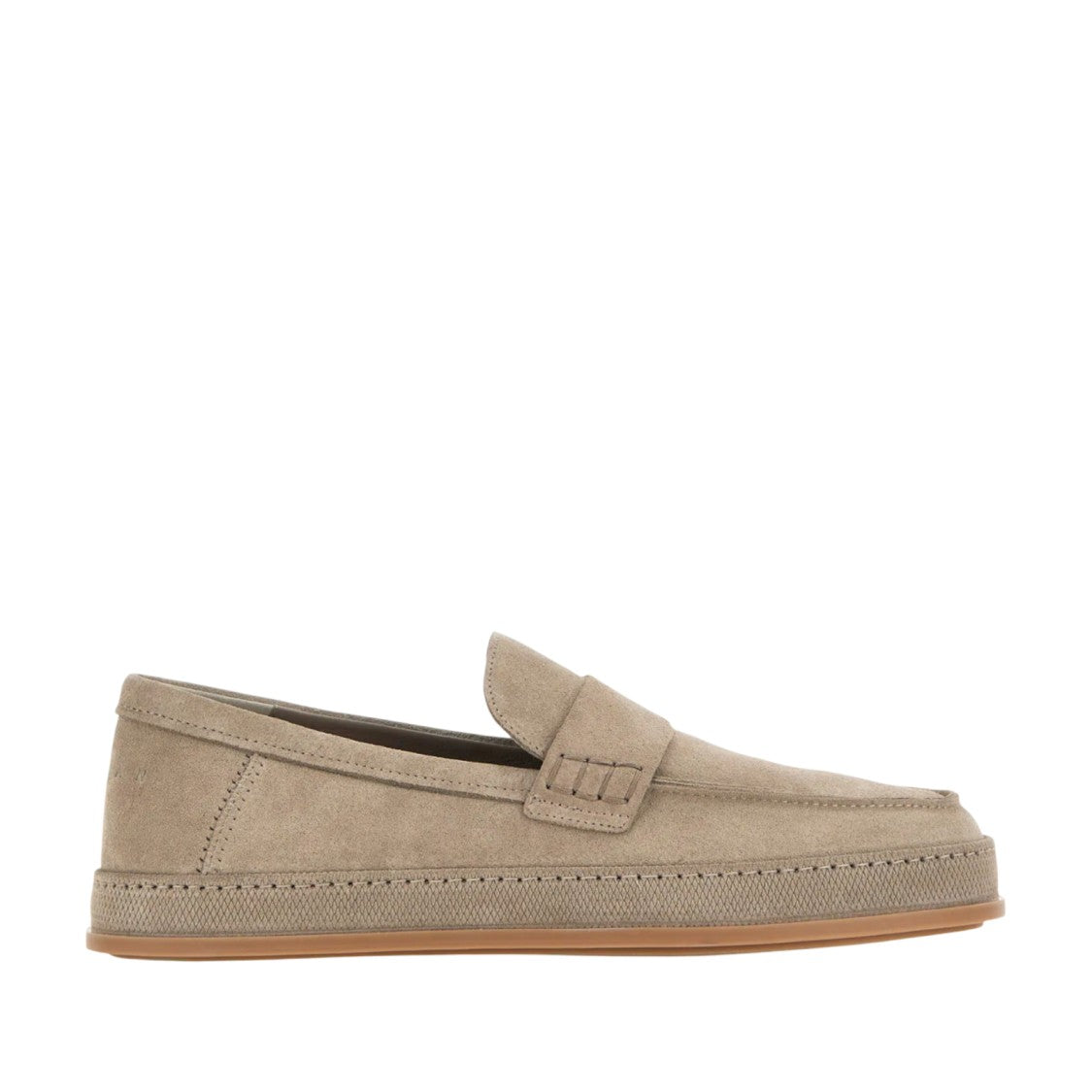 Hogan Classic Penny Loafers In Soft Suede
