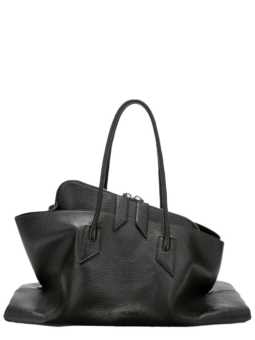 The Attico Neutrals The Walk Textured Leather Tote Bag