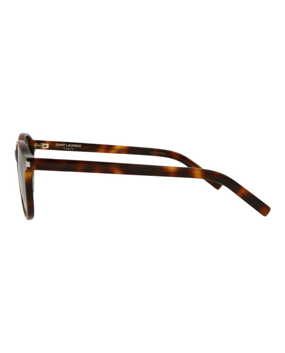 Saint Laurent Round-Frame Acetate Sunglasses
