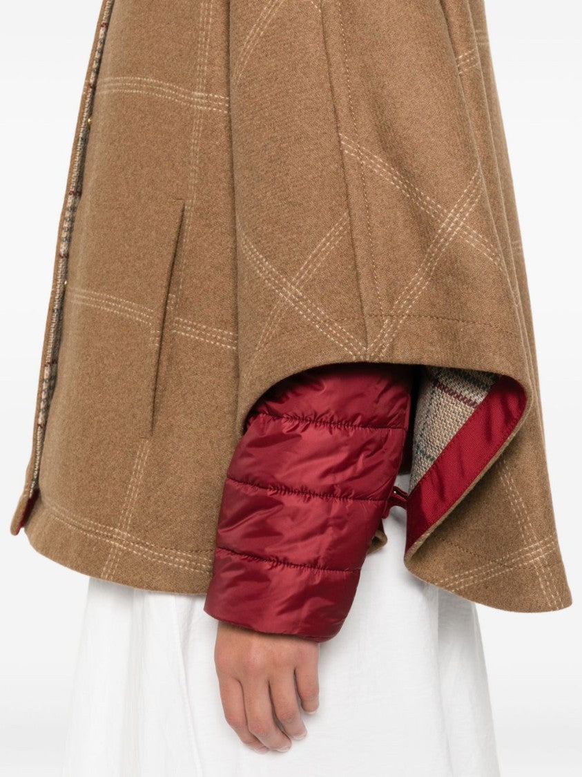 Fay Layered Beige Wool-Blend Jackets