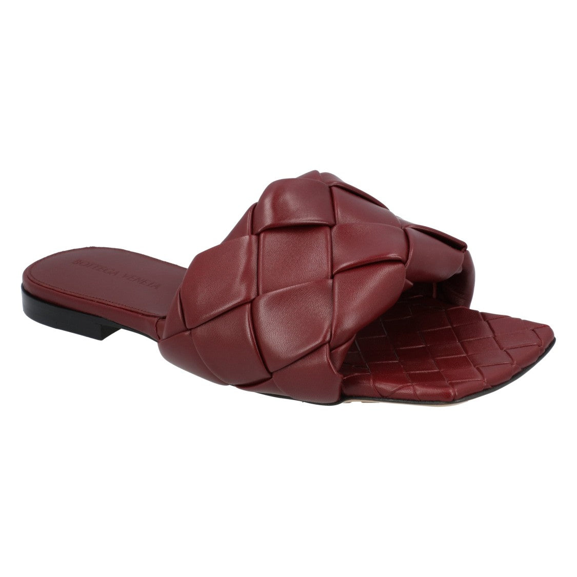 Bottega Veneta Lido Flat Sandal Red