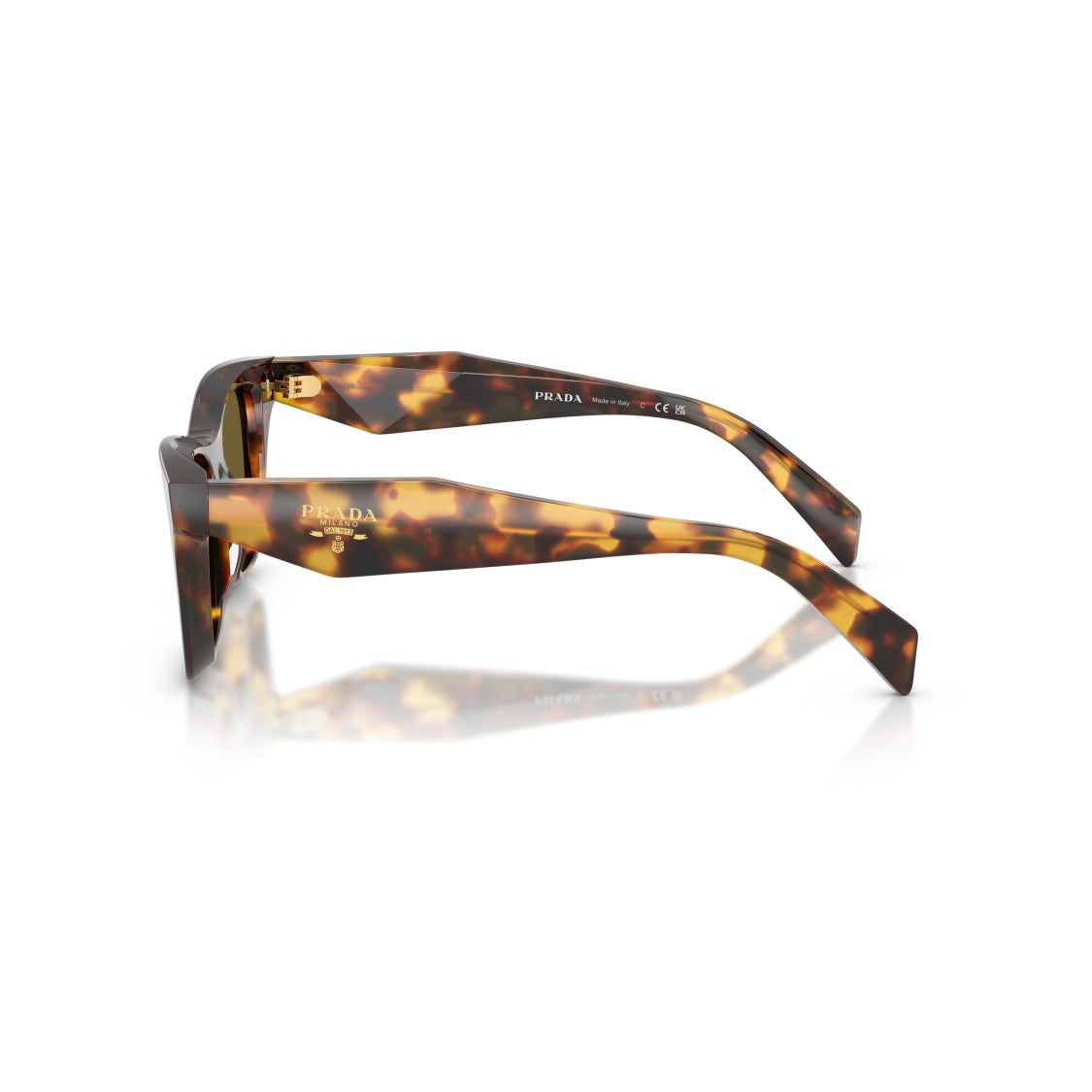 Prada 0Pr C07s Square Frame Tortoiseshell Sunglasses