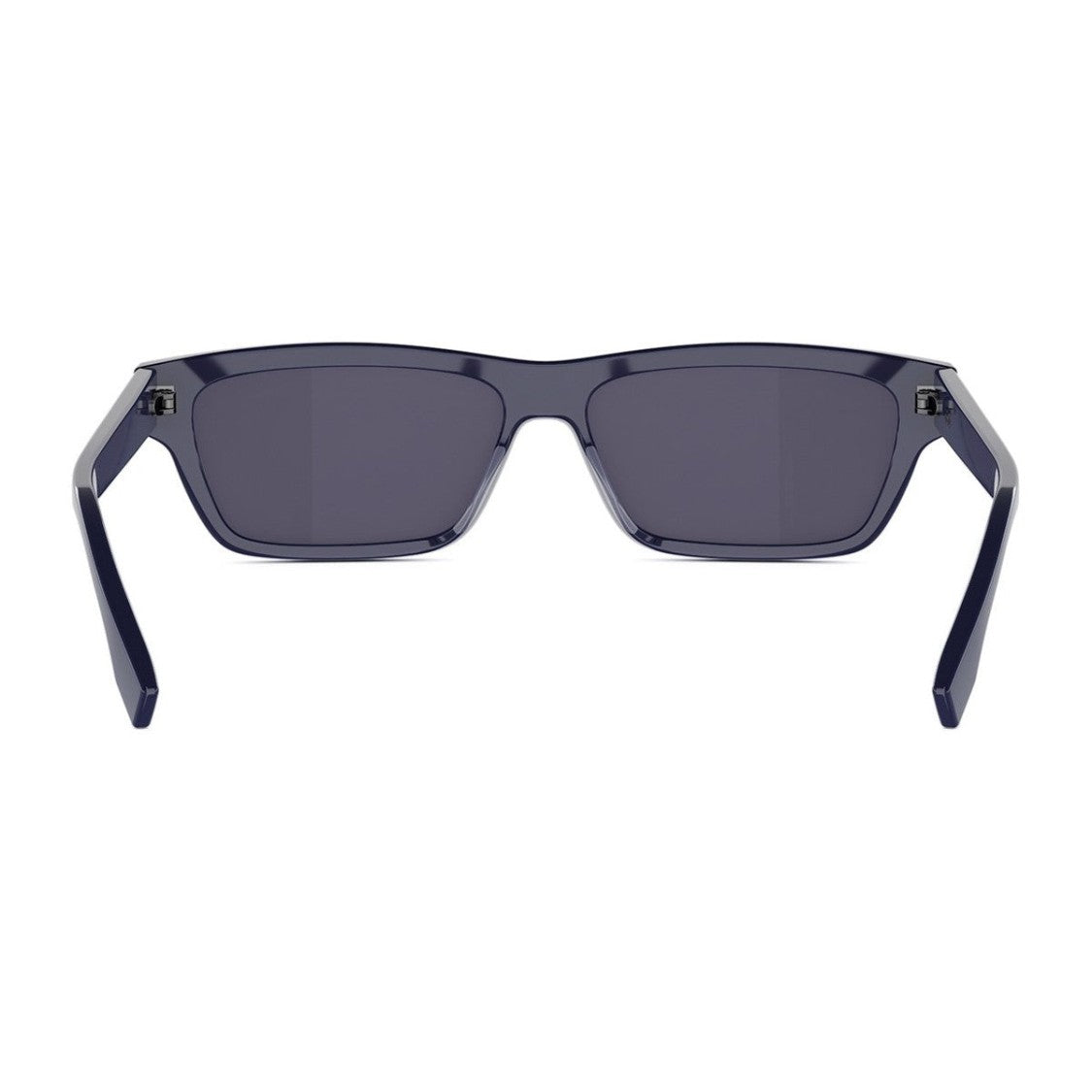 Fendi Dark Blue Ff Squared Acetate Mirrored Sunglasses
