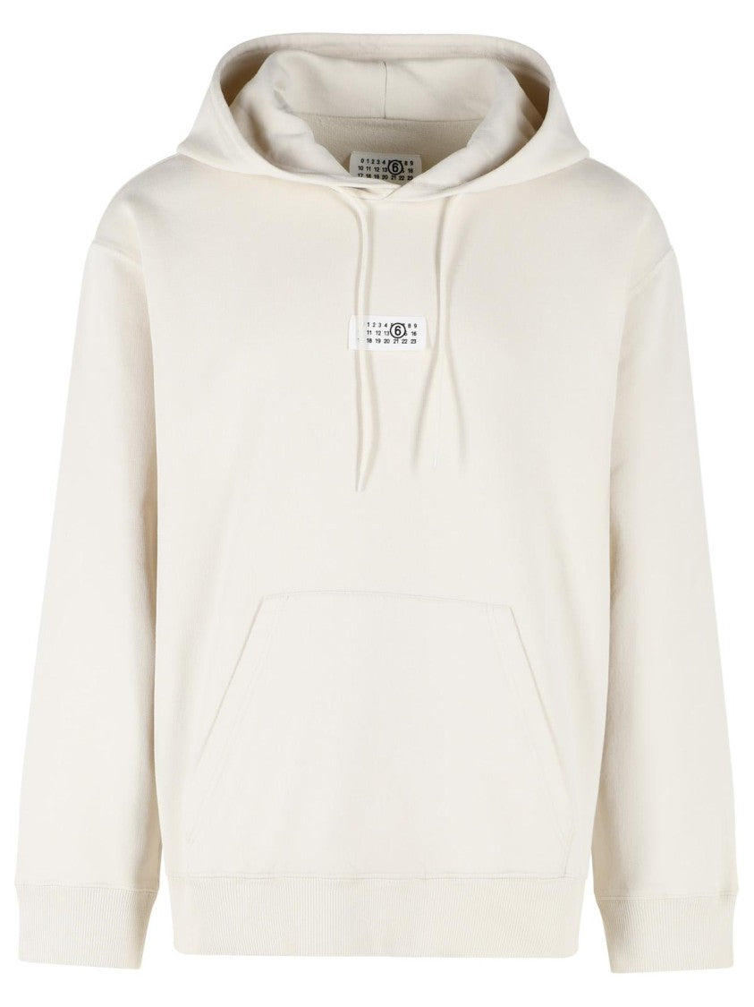 Mm6 By Maison Margiela Cream Cotton Sweatshirt