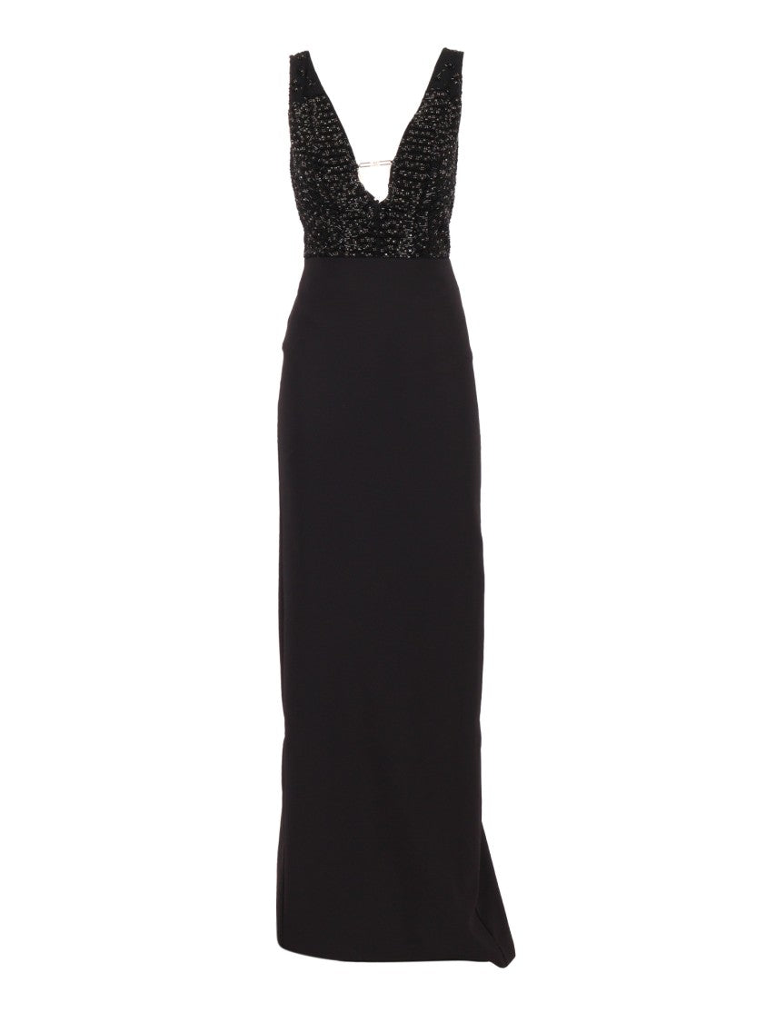 Elisabetta Franchi Form-Fitting Dress With Clean Lines