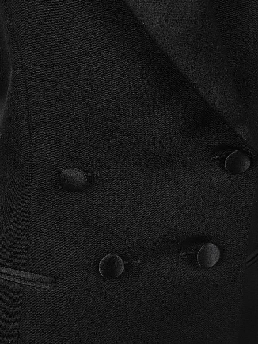 Givenchy Double-Breasted Black Wool Jacket