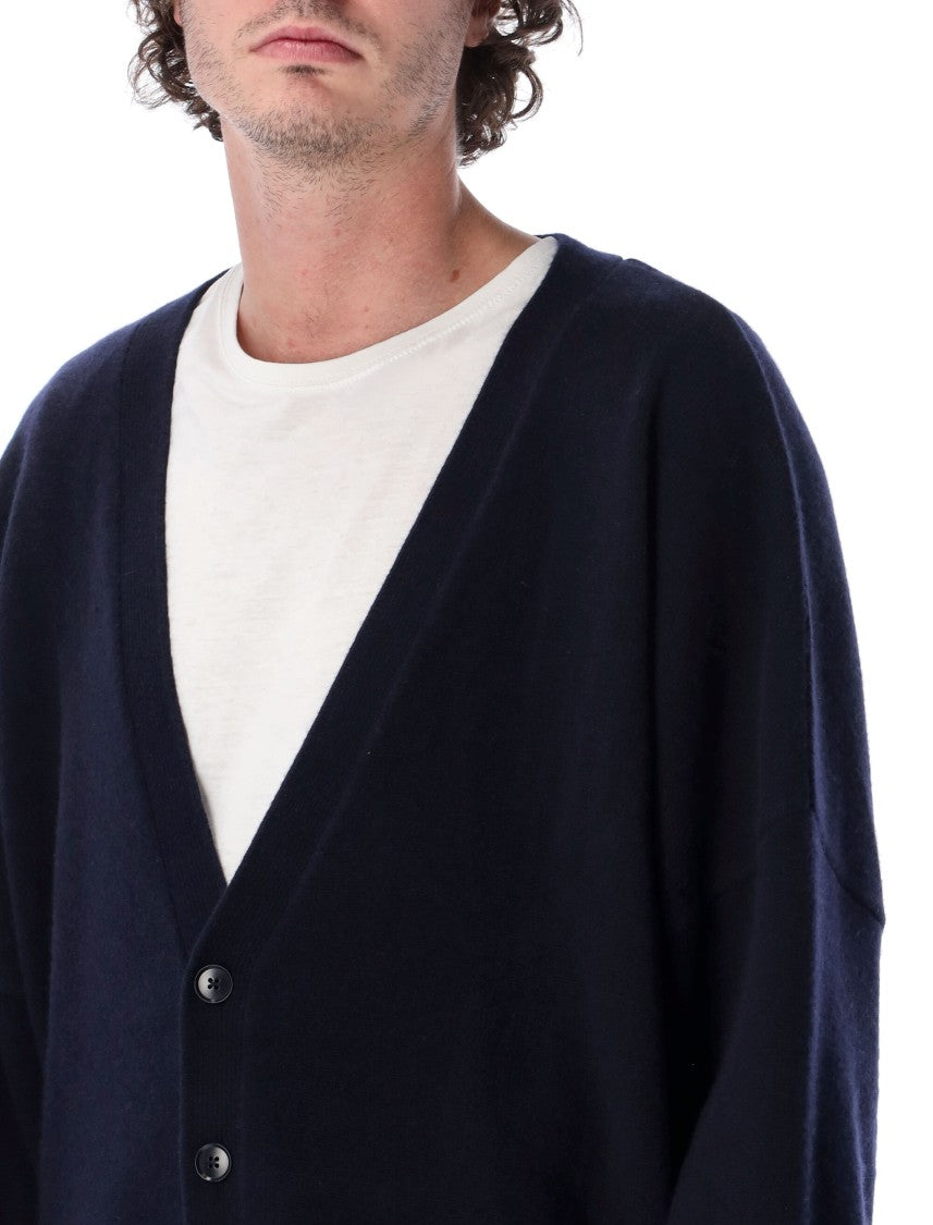 Extreme Cashmere Simo Deep V-Neck Oversized Cardigan