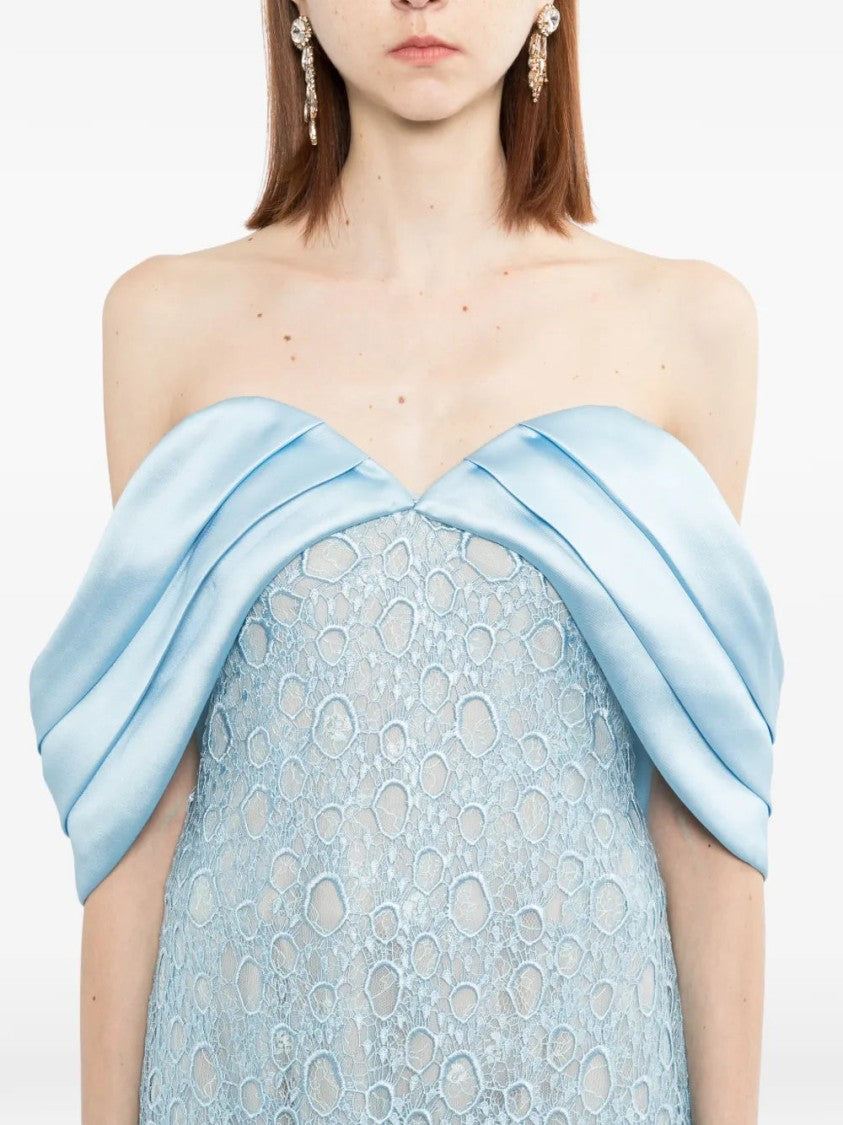 Saiid Kobeisy Midi Guipure Dress