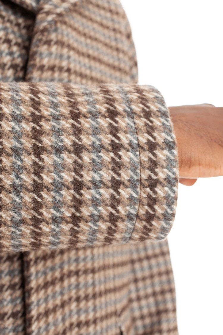 Tagliatore Houndstooth Coat Model Loyd