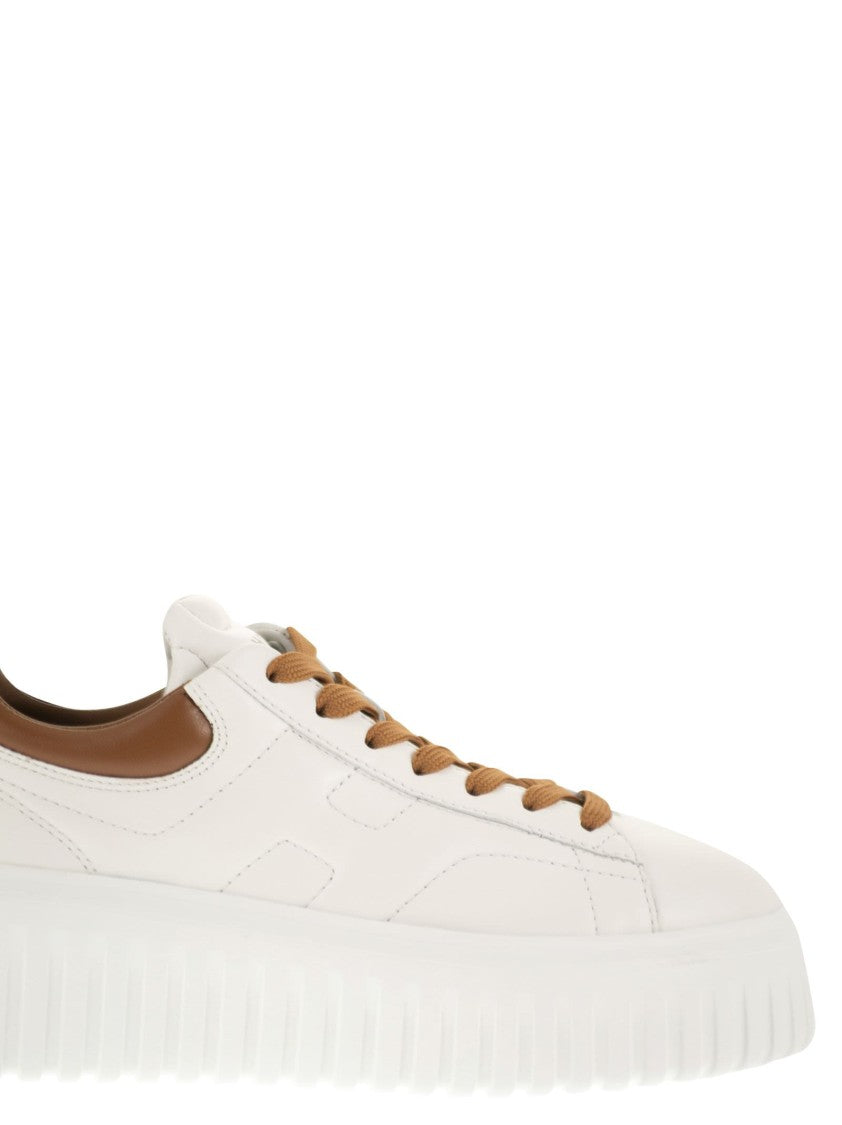 Hogan Nappa Leather H-Stripes Sneakers