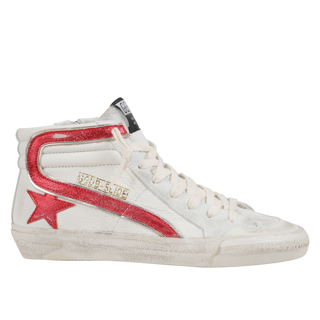 Golden Goose White Slide High-Top Sneakers