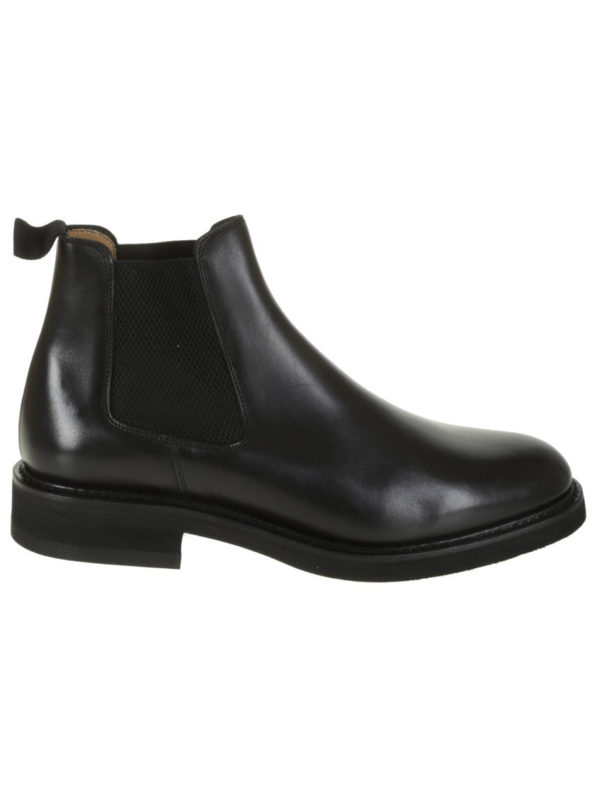 Berwick Black Leather Ankle Boots
