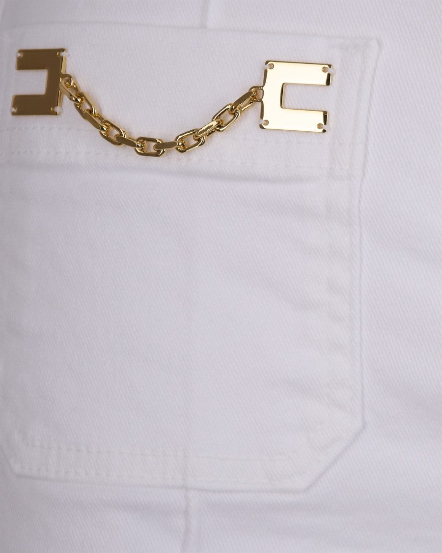 Elisabetta Franchi Campo Chromefree White/Matcha Sneaker