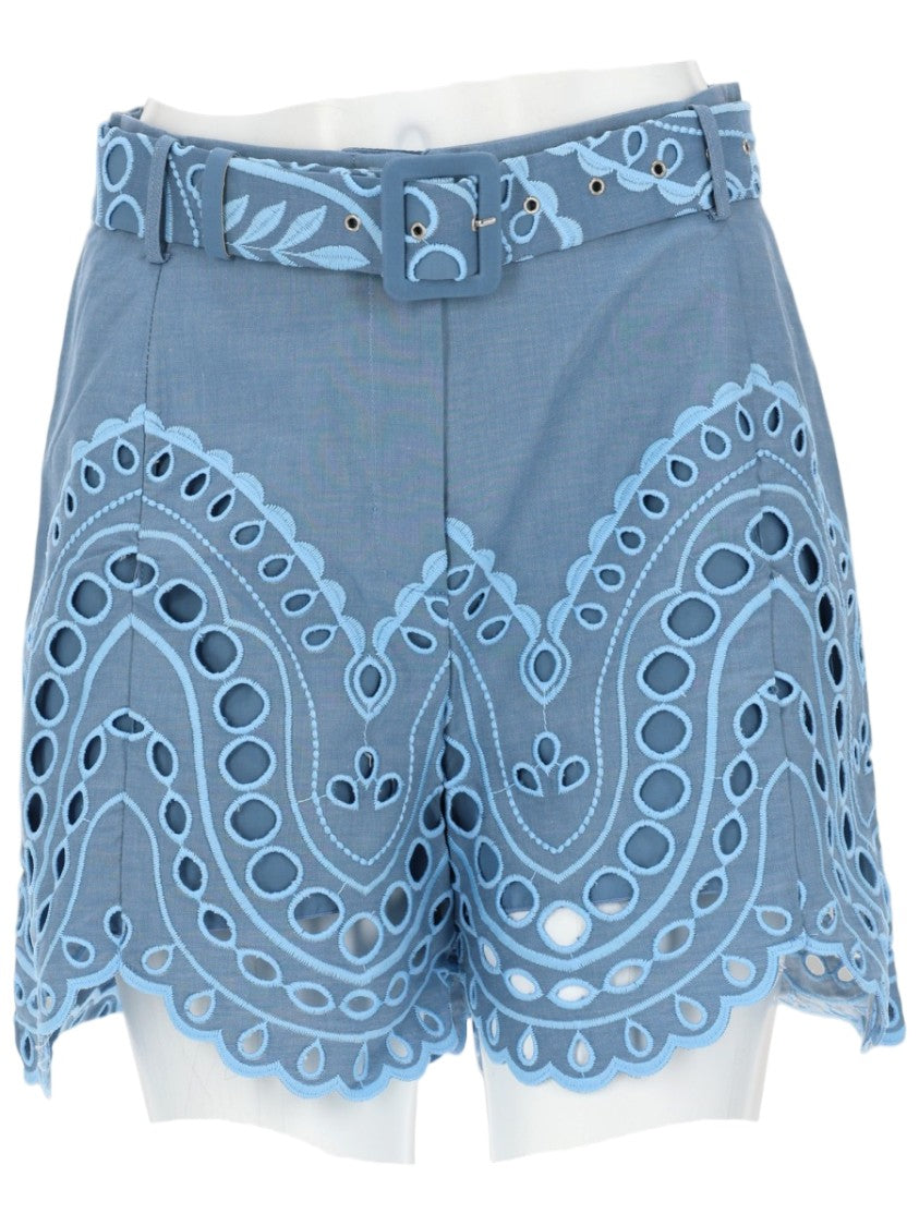 Charo Ruiz Ibiza Dune High Waisted Scalloped Shorts