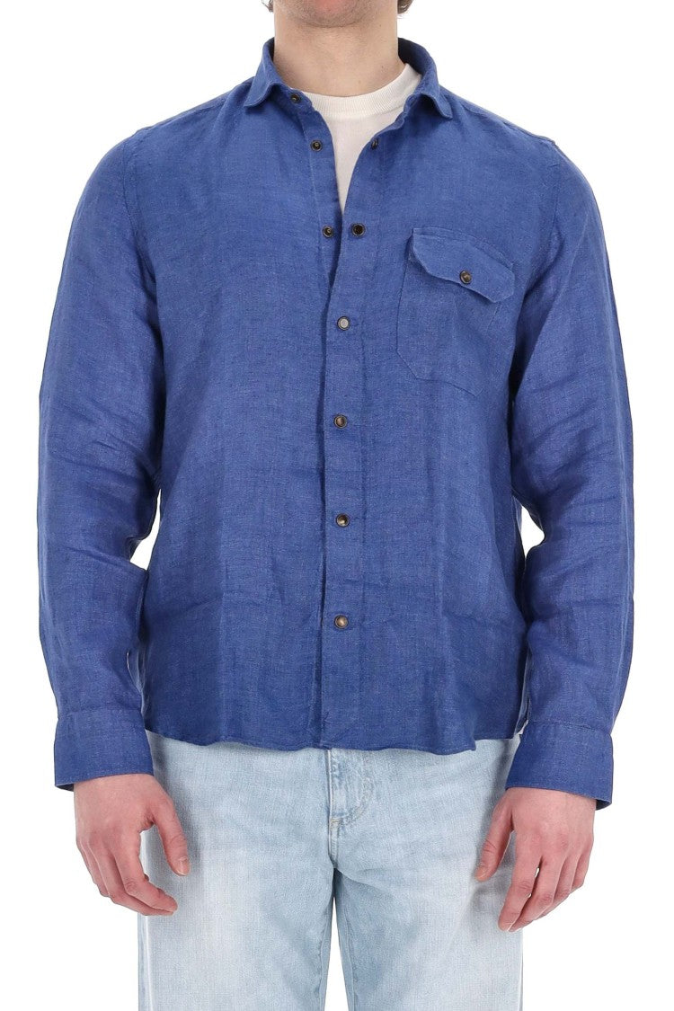 Finamore Maratea Model Tailored Pure Linen Shirt