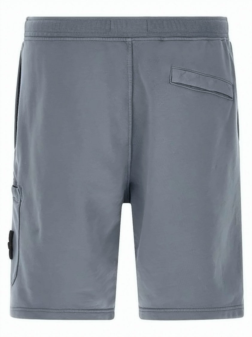 Stone Island Muted Blue-Gray Cargo Shorts