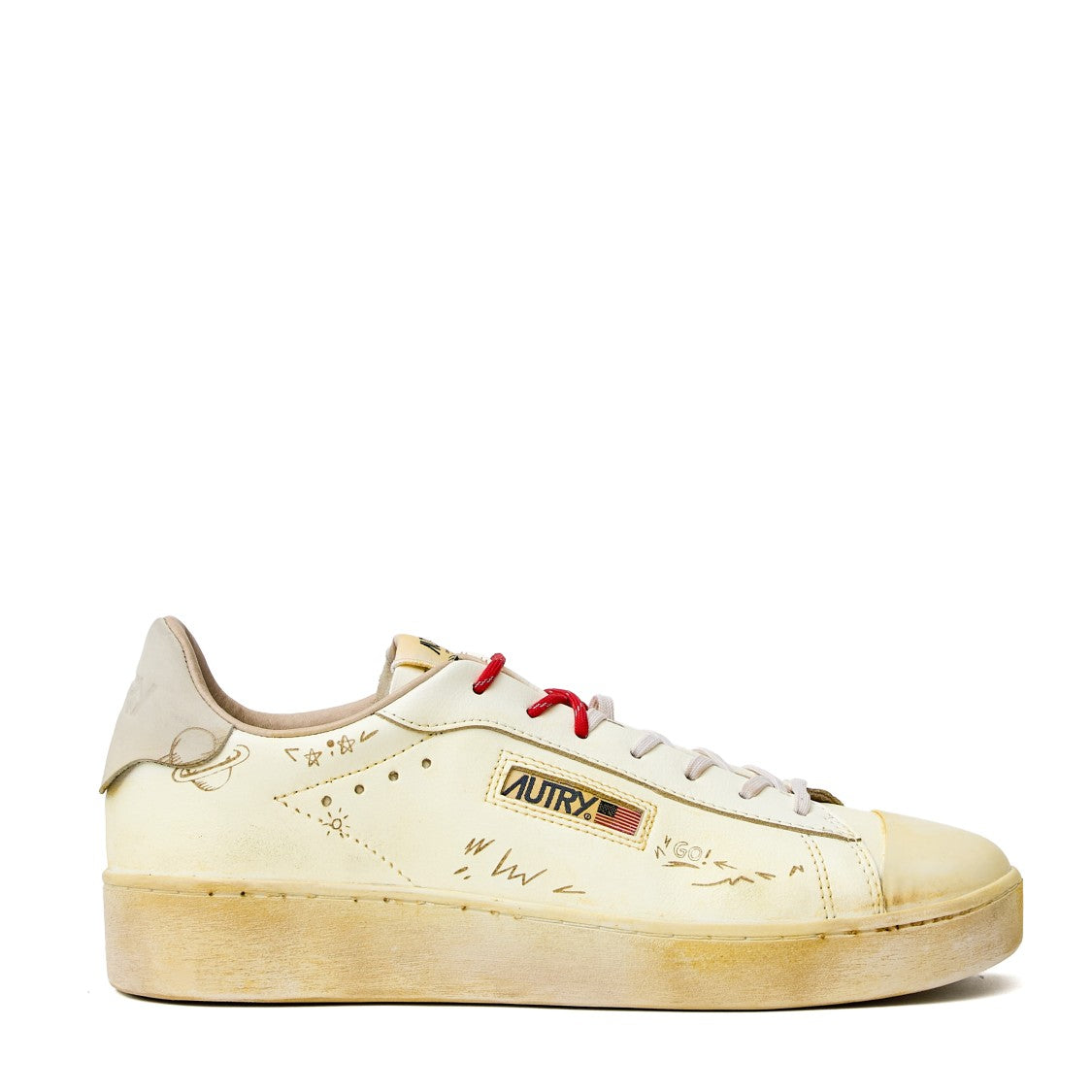 Autry Dallas Low Vintage Marshmallow Nabuk Sneakers