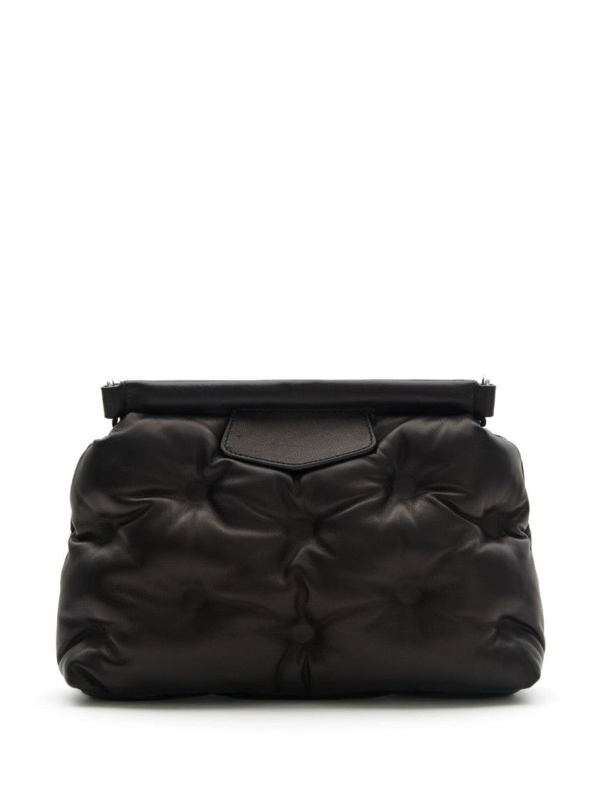 Maison Margiela Padded Leather Shoulder Bag With Wide Adjustable Strap