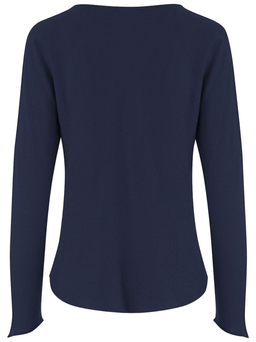 Bruno Manetti Crew Neck Linen And Cotton Sweater