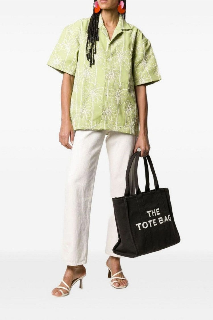 Marc Jacobs Blue Canvas Tote Bag