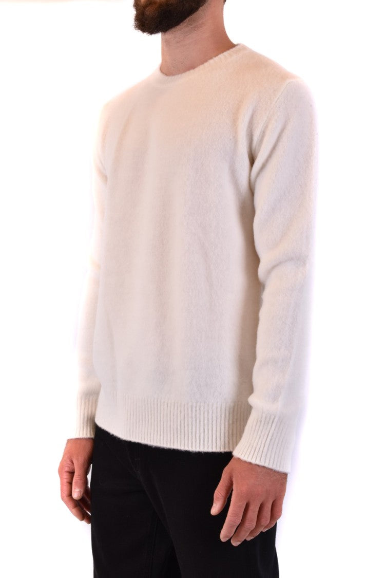 Dondup Soft White Wool Sweatshirt