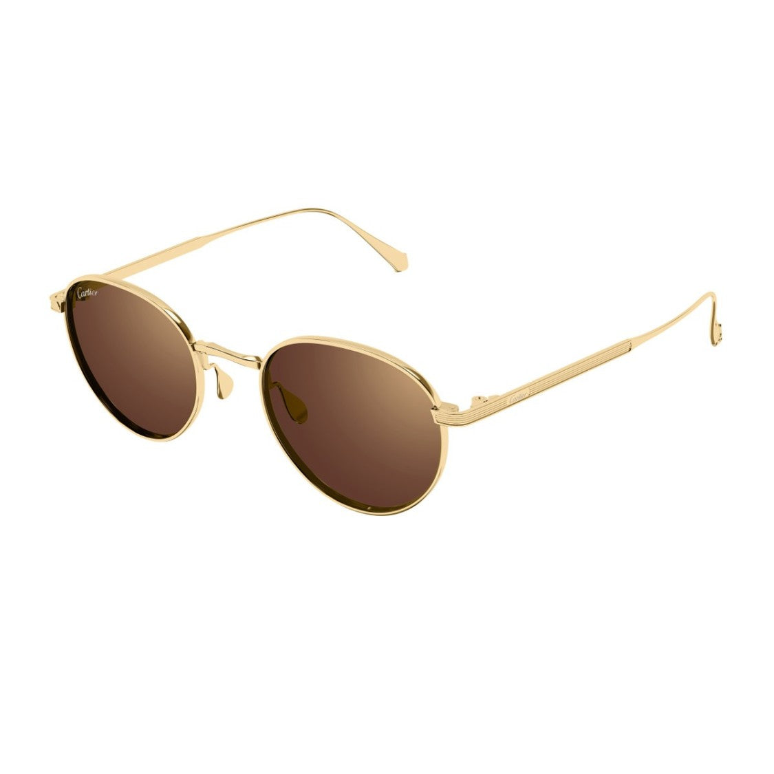 Cartier Gold Signature C De Cartier Titanium Phantos Sunglasses