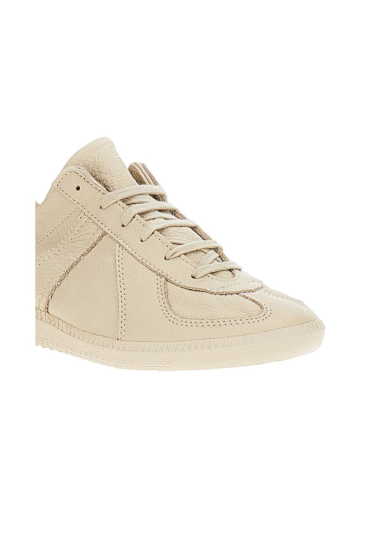Kaptain Sunshine Beige Ks Unlined Leather Sneakers