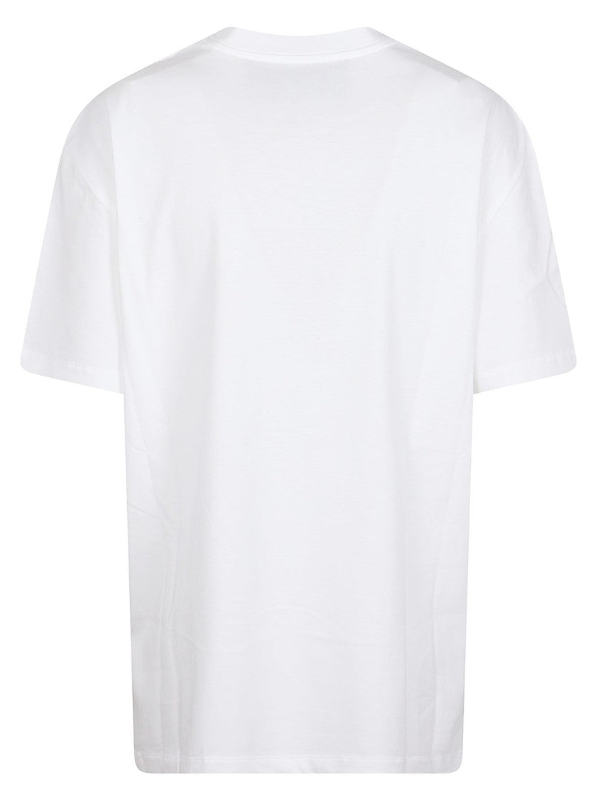 Valentino Garavani White Short-Sleeve T-Shirt With Metallic Emblem