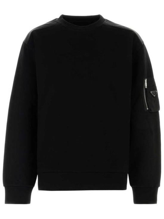 Prada Long-Sleeve Black Top