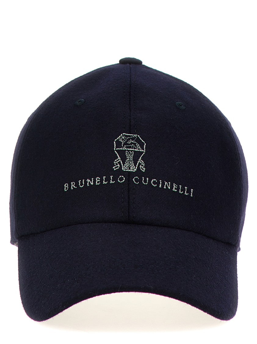 Brunello Cucinelli Logo Embroidery Cap