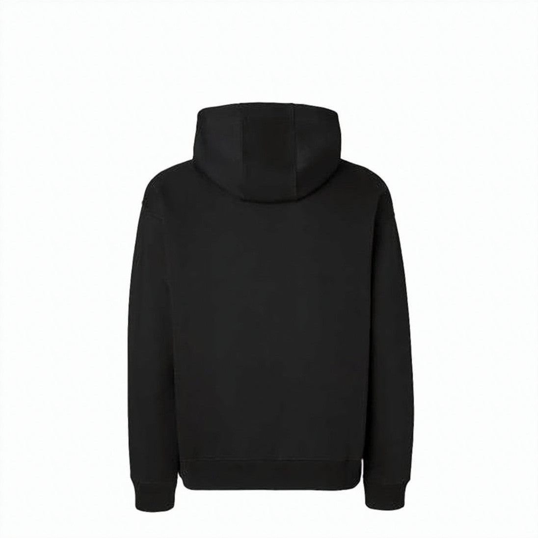 Fendi Subtly Embossed Black Hoodie With Monogram Lining