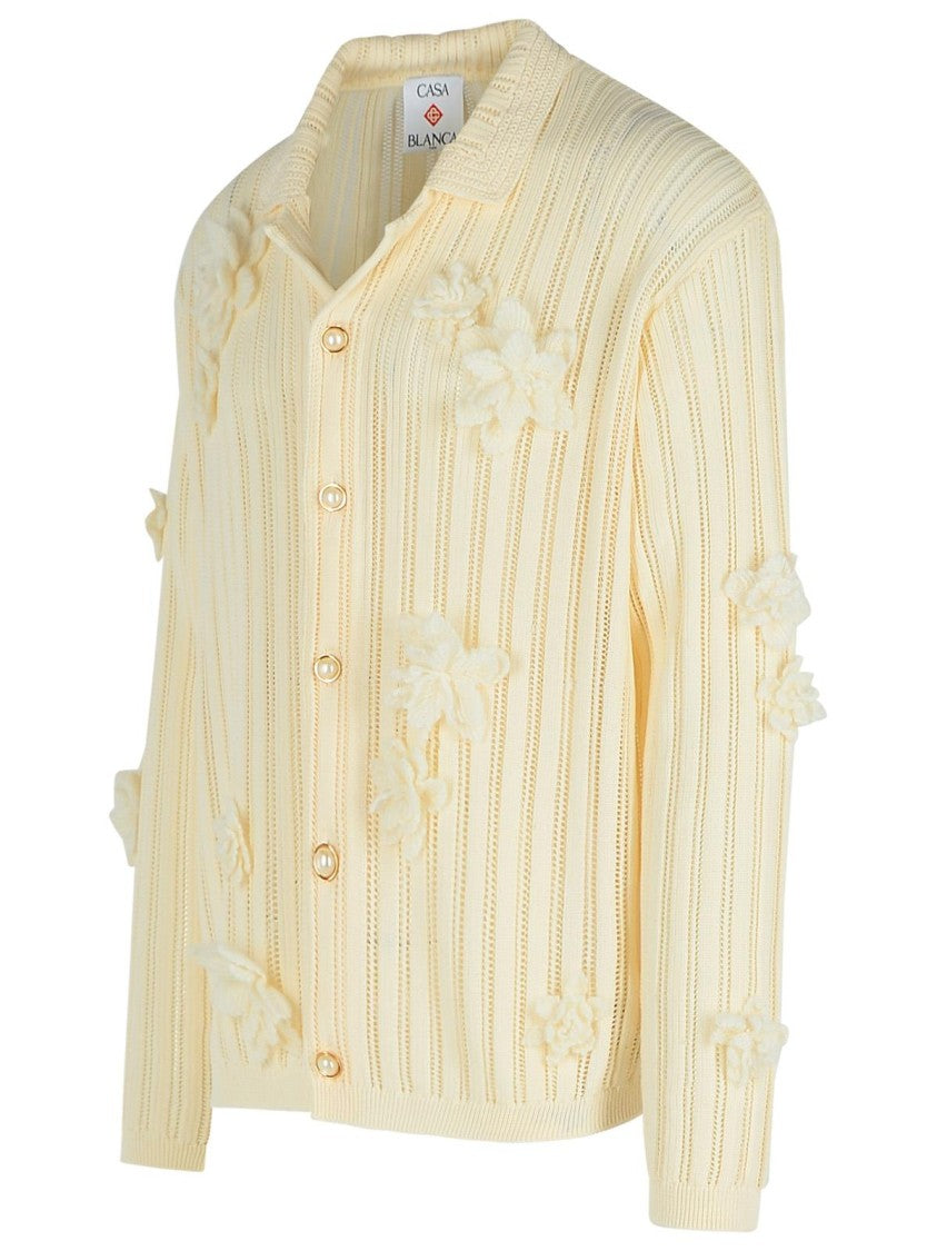 Casablanca Cream Cotton Shirt