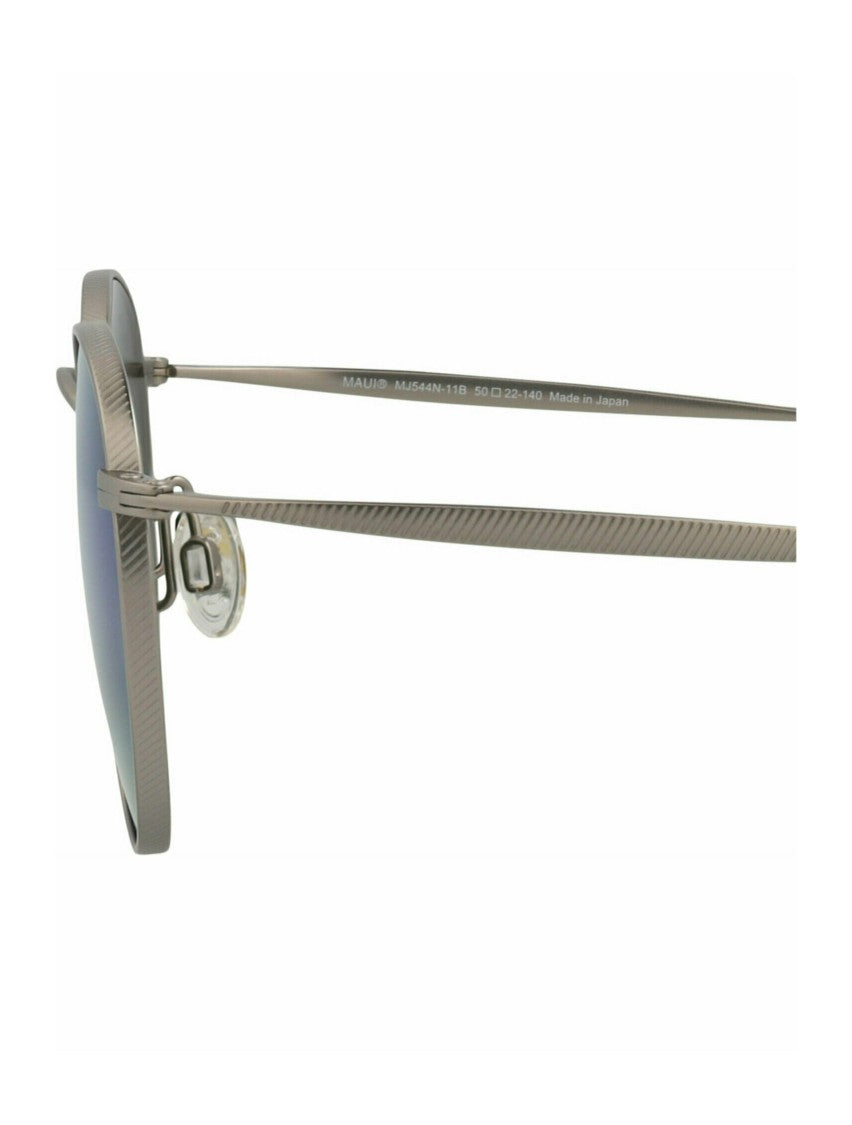 Maui Jim Round-Frame Titanium Sunglasses