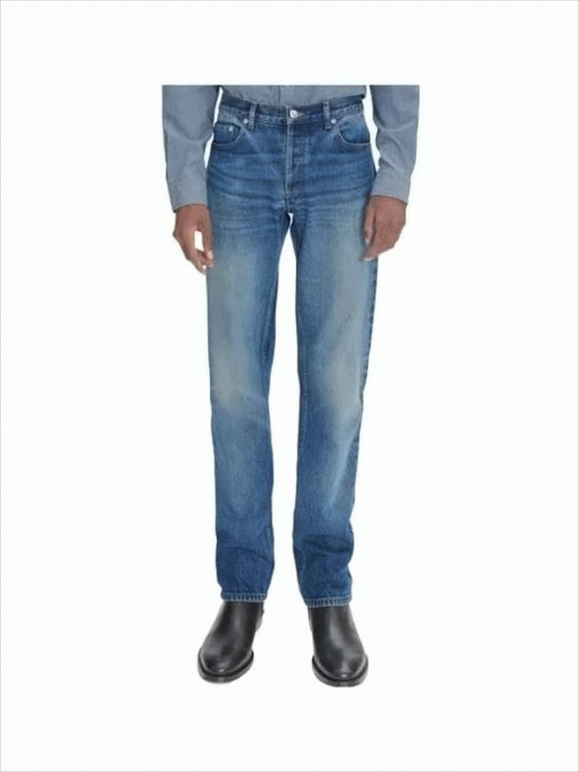 A.P.C. Straight-Leg Denim Pants With Subtle Fading