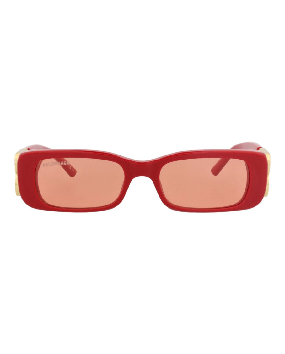 Balenciaga Square-Frame Acetate Sunglasses With Gold Accents