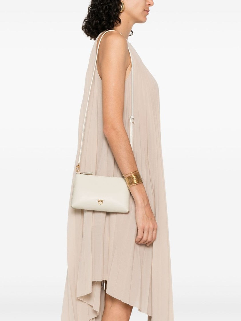 Pinko Rectangular Calfskin Shoulder Bag