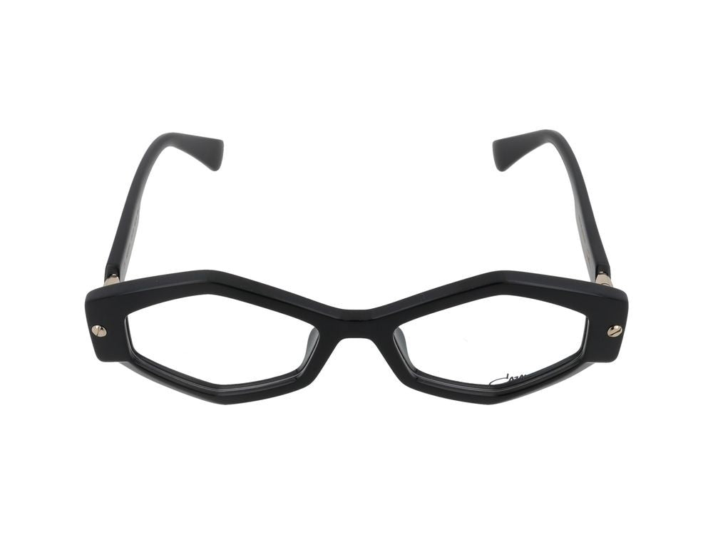 Cazal Bold Geometric Metallic Accent Eyeglasses