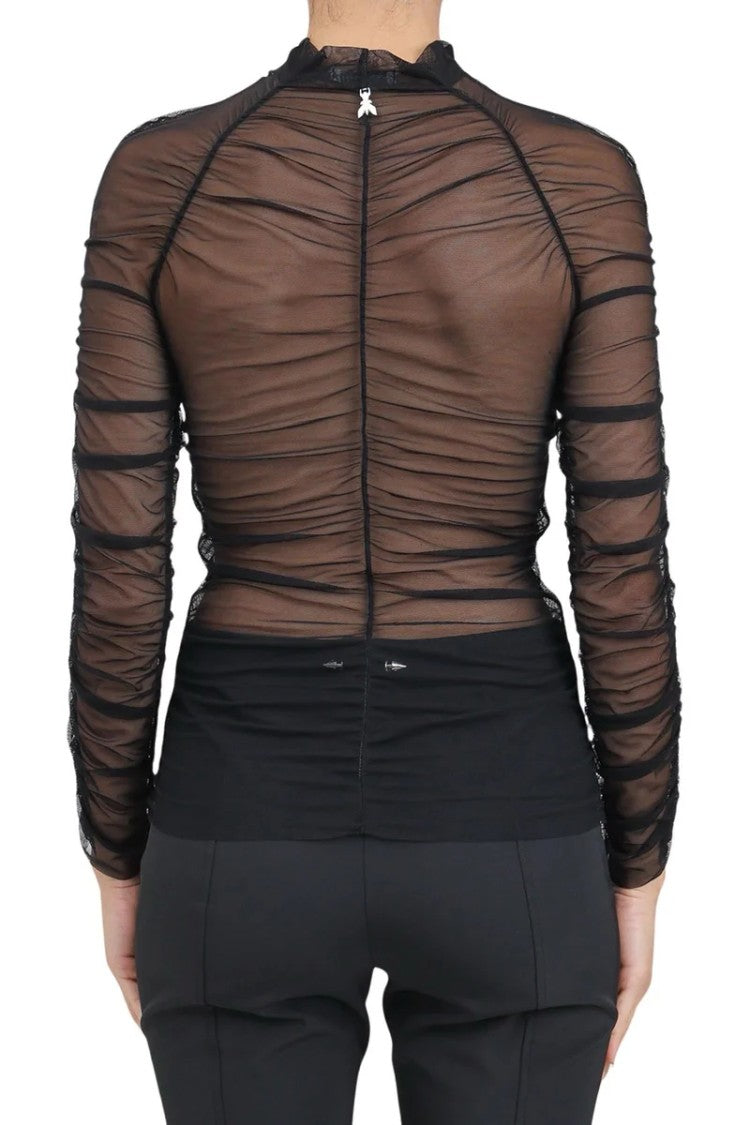 Patrizia Pepe Stretch Top - Black