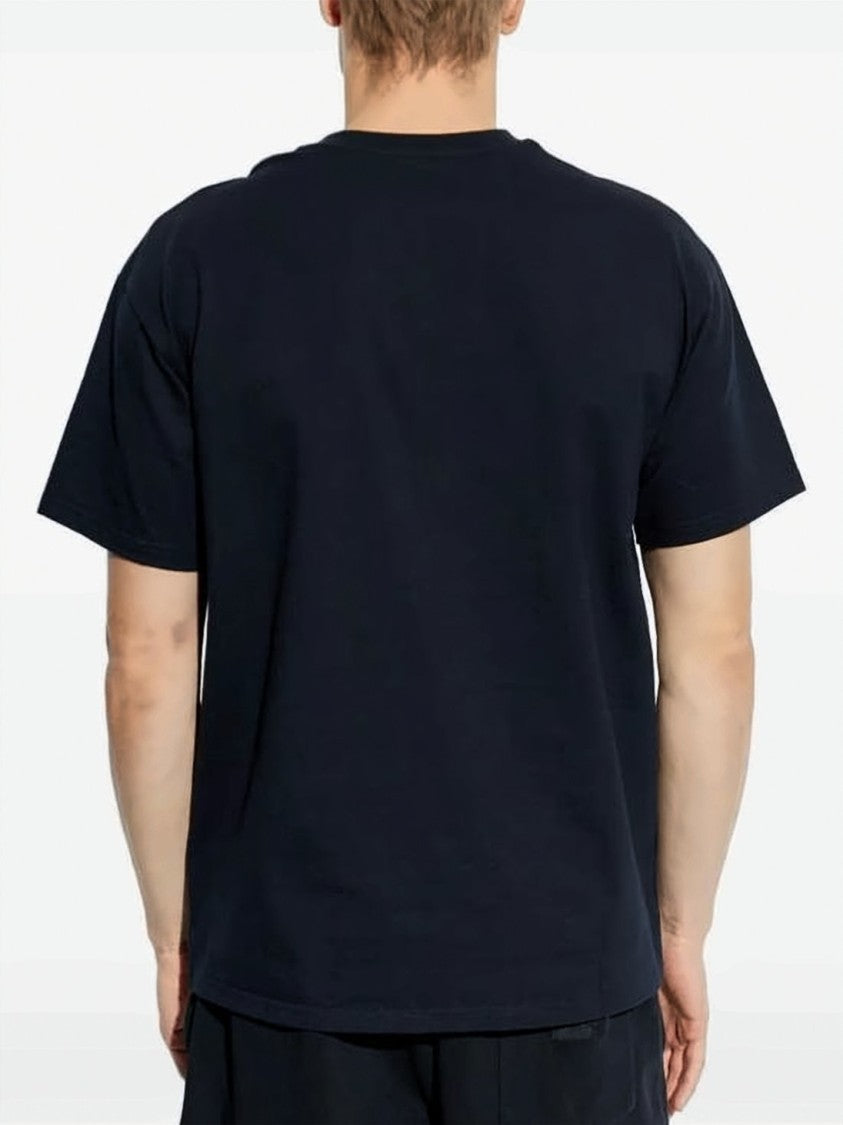 Givenchy Black Smooth Cotton Silk Logo T-Shirt