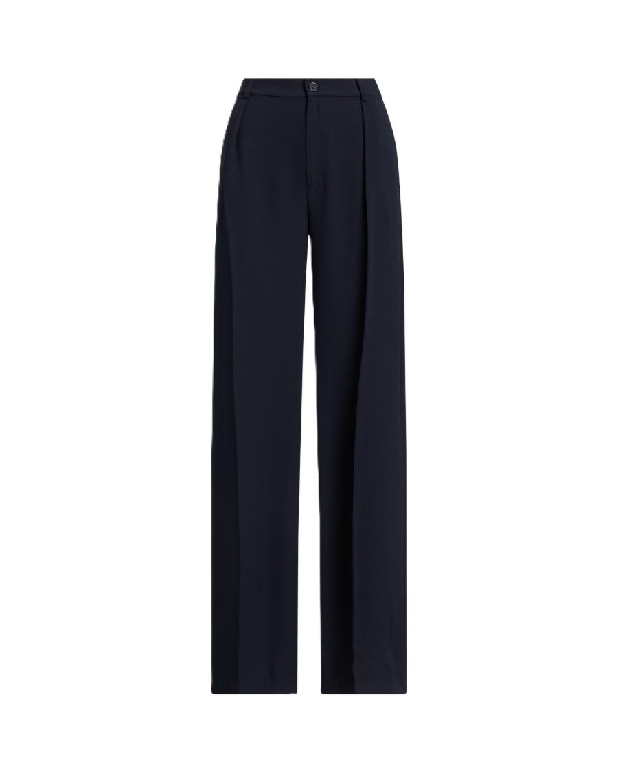 Lauren Ralph Lauren Navy Blue Kirahn Pleated Trousers